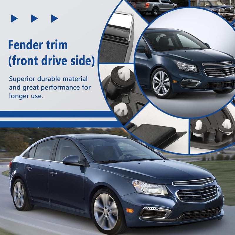 NFSpeeding Fender Molding Trim Front Left Driver Side Fits Equinox 2018 2019 2020 2021 2022 2023, Replaces OE#84107341 (ABS Plastic Material) - Image 3
